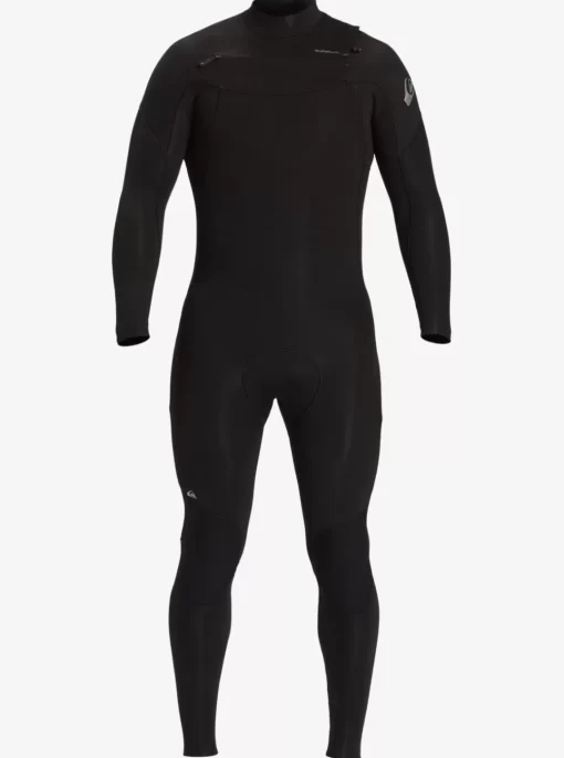 Mens Quiksilver Wetsuits | 4/3 Everyday Sessions Chest-Zip Wetsuit