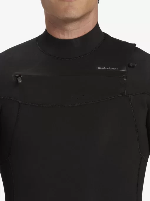 Mens Quiksilver Wetsuits | 4/3 Everyday Sessions Chest-Zip Wetsuit