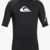 Mens Quiksilver Rashguards | All Time Short Sleeve Upf 50 Rashguard