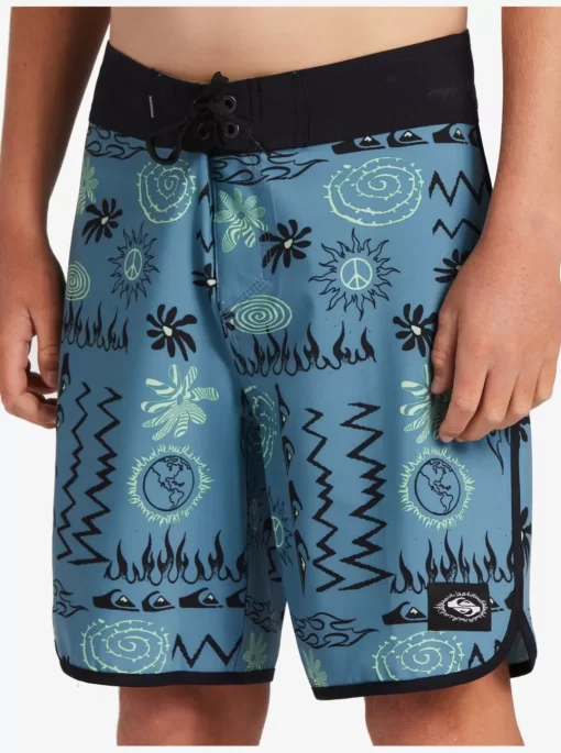 Boys Quiksilver Shorts | Boy'S 8-16 Surfsilk Radical Scallop 16 Boardshorts