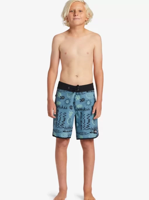 Boys Quiksilver Shorts | Boy'S 8-16 Surfsilk Radical Scallop 16 Boardshorts
