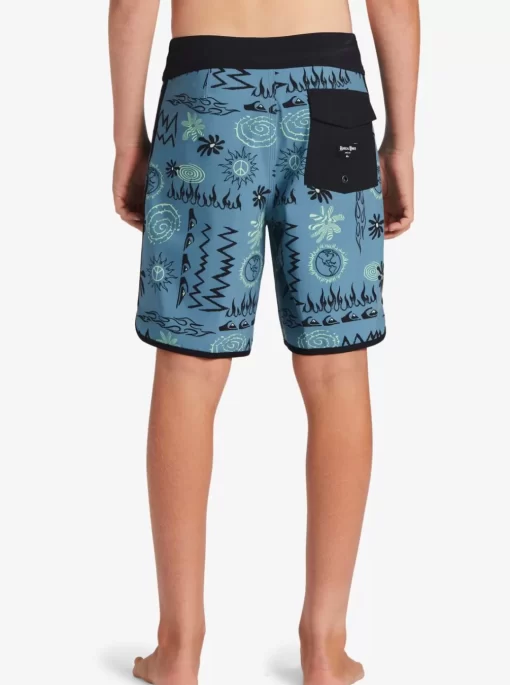 Boys Quiksilver Shorts | Boy'S 8-16 Surfsilk Radical Scallop 16 Boardshorts