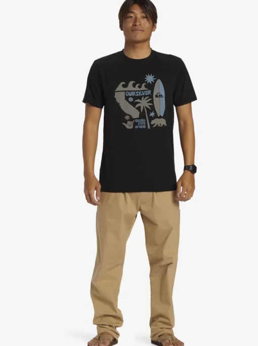 Mens Quiksilver Tees | Ca Funshine T-Shirt