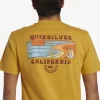 Mens Quiksilver Tees | Ca Point Breaks T-Shirt