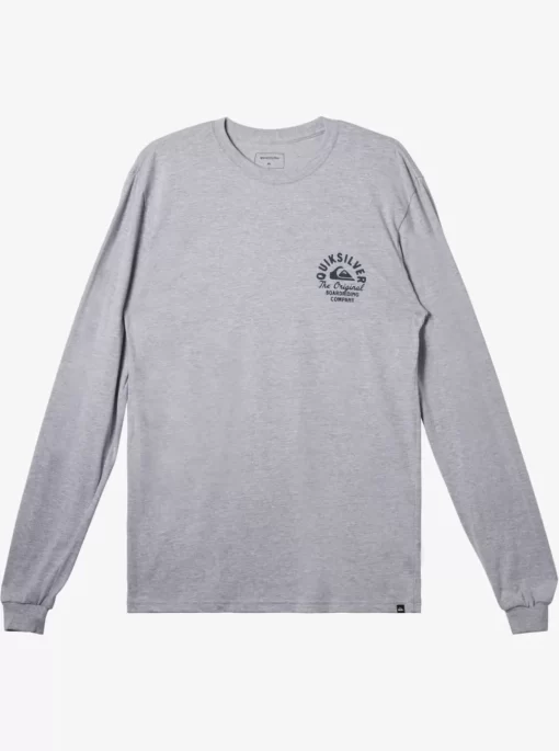 Mens Quiksilver Tees | Circled Script Long Sleeve T-Shirt