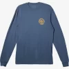 Mens Quiksilver Tees | Circled Script Long Sleeve T-Shirt