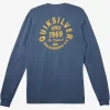 Mens Quiksilver Tees | Circled Script Long Sleeve T-Shirt
