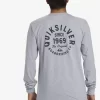 Mens Quiksilver Tees | Circled Script Long Sleeve T-Shirt