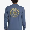 Mens Quiksilver Tees | Circled Script Long Sleeve T-Shirt
