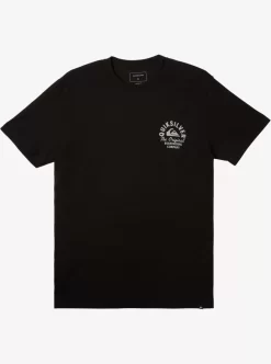 Mens Quiksilver Tees | Circled Script T-Shirt