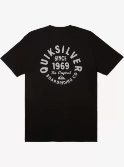 Mens Quiksilver Tees | Circled Script T-Shirt