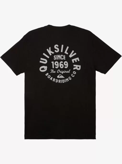 Mens Quiksilver Tees | Circled Script T-Shirt