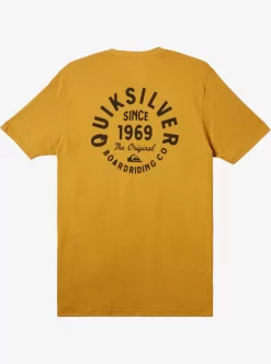 Mens Quiksilver Tees | Circled Script T-Shirt