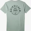 Mens Quiksilver Tees | Circled Script T-Shirt
