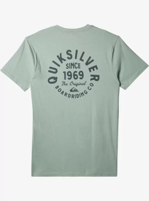 Mens Quiksilver Tees | Circled Script T-Shirt