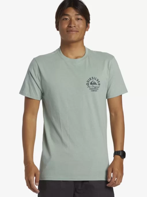 Mens Quiksilver Tees | Circled Script T-Shirt