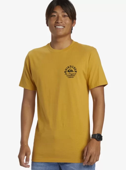 Mens Quiksilver Tees | Circled Script T-Shirt