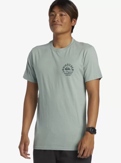 Mens Quiksilver Tees | Circled Script T-Shirt