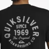Mens Quiksilver Tees | Circled Script T-Shirt