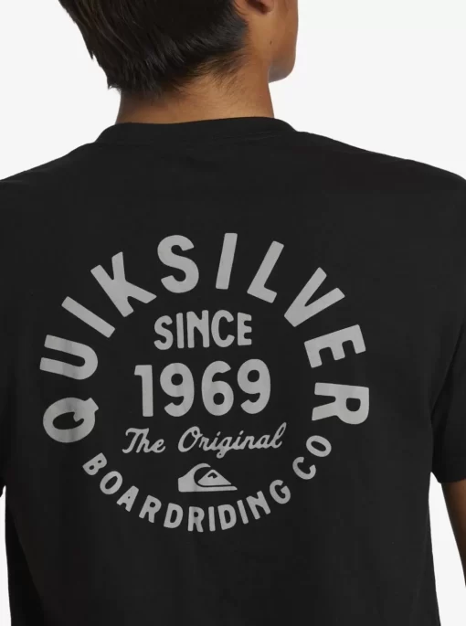 Mens Quiksilver Tees | Circled Script T-Shirt