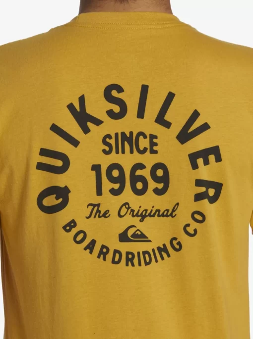 Mens Quiksilver Tees | Circled Script T-Shirt