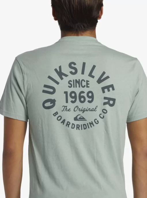 Mens Quiksilver Tees | Circled Script T-Shirt