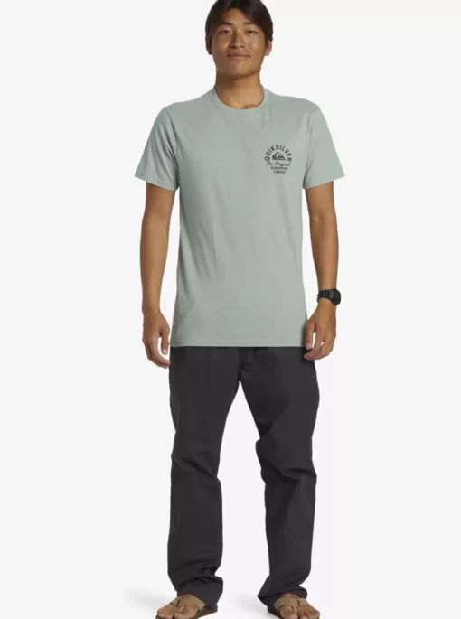 Mens Quiksilver Tees | Circled Script T-Shirt