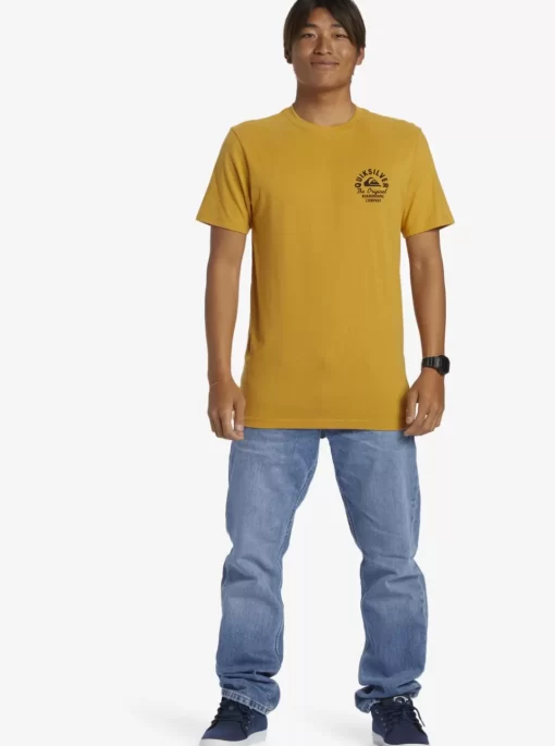 Mens Quiksilver Tees | Circled Script T-Shirt