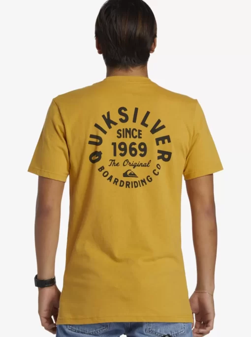 Mens Quiksilver Tees | Circled Script T-Shirt