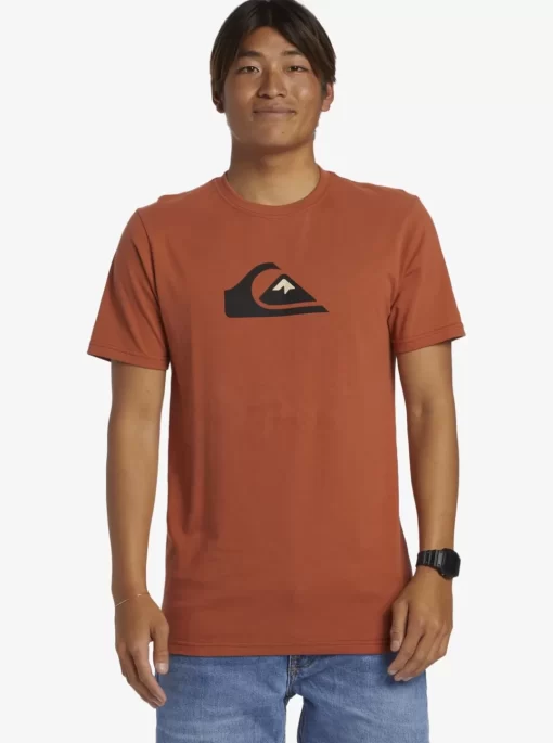 Mens Quiksilver Tees | Comp Logo T-Shirt