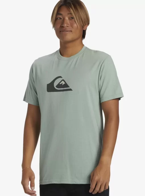 Mens Quiksilver Tees | Comp Logo T-Shirt