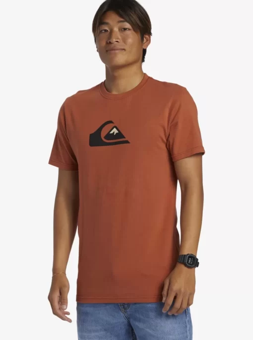 Mens Quiksilver Tees | Comp Logo T-Shirt