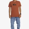 Mens Quiksilver Tees | Comp Logo T-Shirt