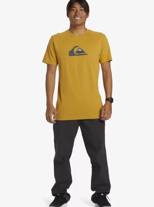 Mens Quiksilver Tees | Comp Logo T-Shirt