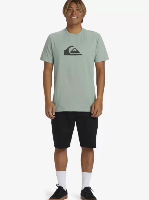 Mens Quiksilver Tees | Comp Logo T-Shirt