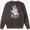 Mens Quiksilver Sweatshirts & Hoodies | E Peace Out Crew Neck Sweatshirt