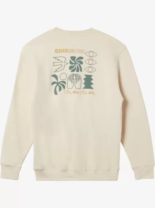 Mens Quiksilver Sweatshirts & Hoodies | E Peace Out Crew Neck Sweatshirt