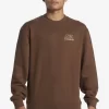 Mens Quiksilver Sweatshirts & Hoodies | E Peace Out Crew Neck Sweatshirt