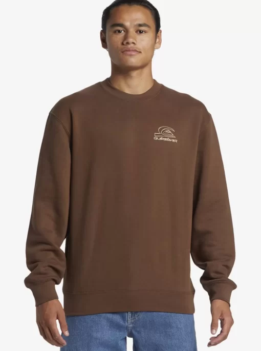 Mens Quiksilver Sweatshirts & Hoodies | E Peace Out Crew Neck Sweatshirt