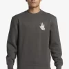 Mens Quiksilver Sweatshirts & Hoodies | E Peace Out Crew Neck Sweatshirt