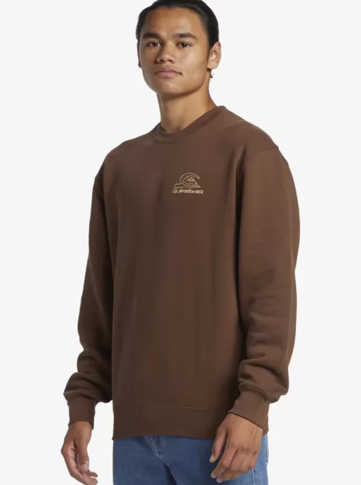 Mens Quiksilver Sweatshirts & Hoodies | E Peace Out Crew Neck Sweatshirt