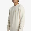 Mens Quiksilver Sweatshirts & Hoodies | E Peace Out Crew Neck Sweatshirt