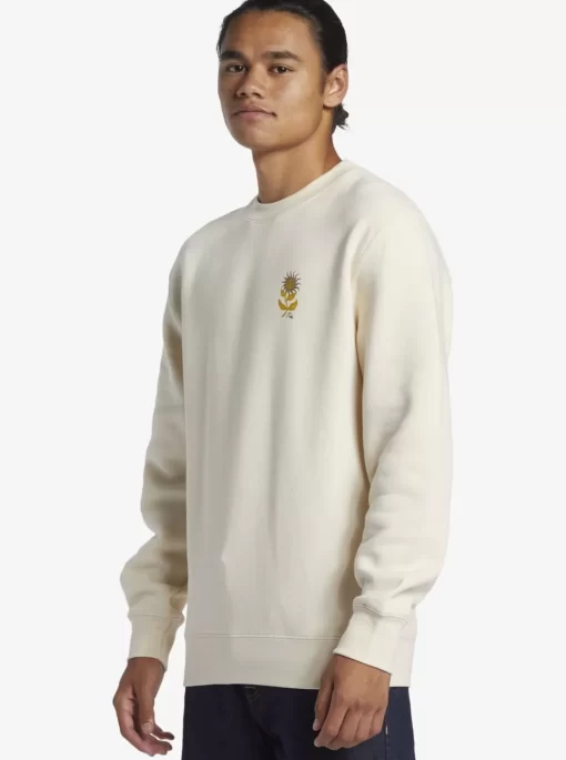 Mens Quiksilver Sweatshirts & Hoodies | E Peace Out Crew Neck Sweatshirt