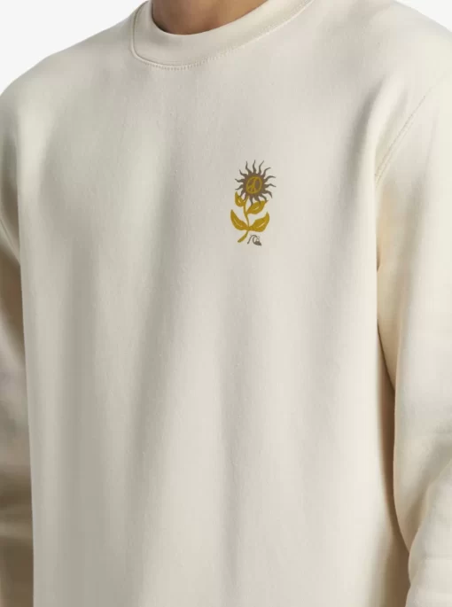Mens Quiksilver Sweatshirts & Hoodies | E Peace Out Crew Neck Sweatshirt