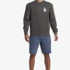 Mens Quiksilver Sweatshirts & Hoodies | E Peace Out Crew Neck Sweatshirt