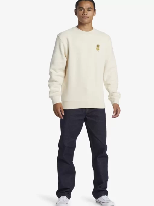 Mens Quiksilver Sweatshirts & Hoodies | E Peace Out Crew Neck Sweatshirt