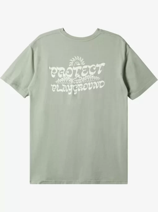 Mens Quiksilver Tees | Earthy Type T-Shirt