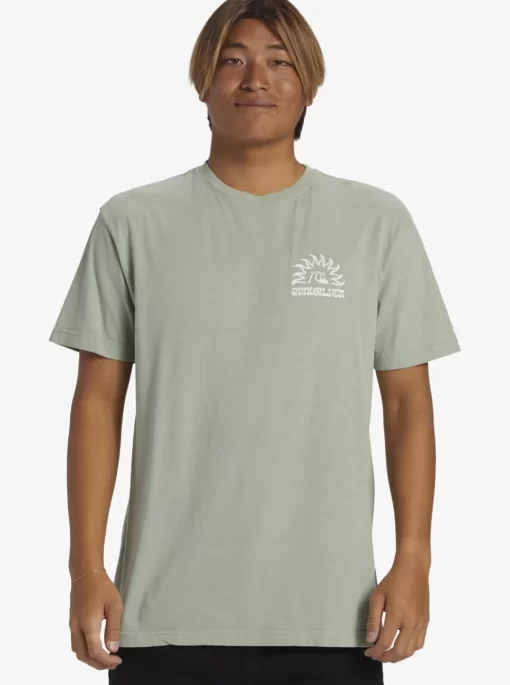 Mens Quiksilver Tees | Earthy Type T-Shirt