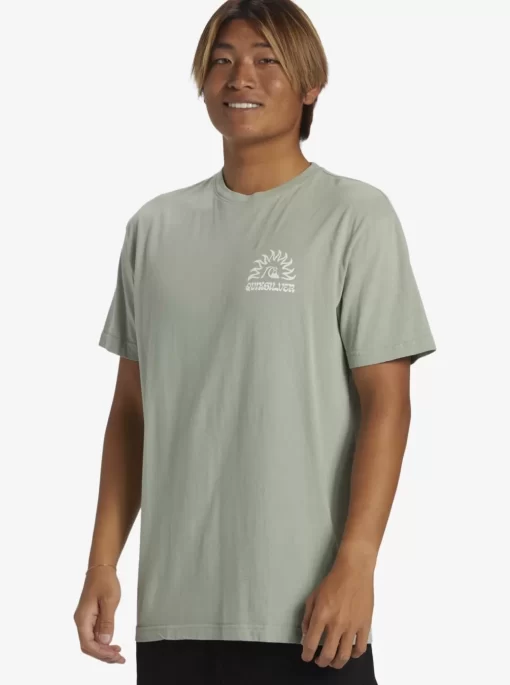 Mens Quiksilver Tees | Earthy Type T-Shirt