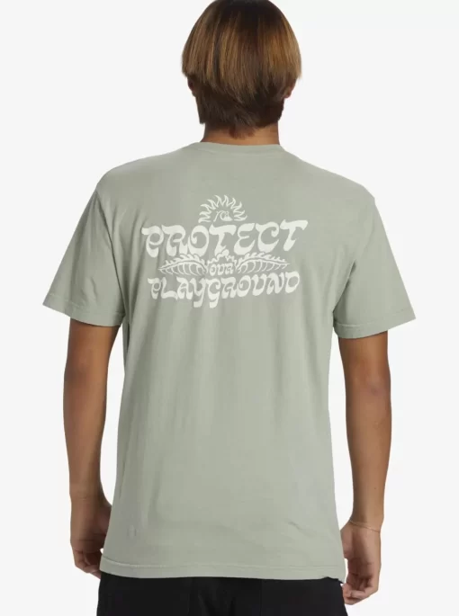 Mens Quiksilver Tees | Earthy Type T-Shirt
